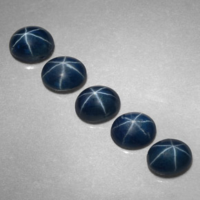 3.33 ct Blue Star Sapphire Gemstone, Star Sapphire Gem in Oval Cabochon Shape for Sale.