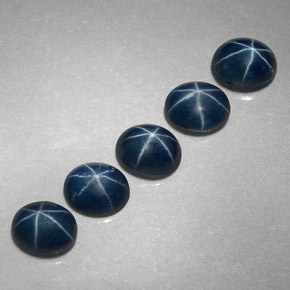 3.33 ct Blue Star Sapphire Stone, Natural Star Sapphire in Oval Cabochon Shape for Sale