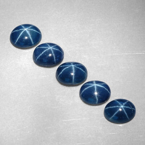 1.79 ct Blue Star Sapphire Gemstone, Star Sapphire Gem in Oval Cabochon Shape for Sale.