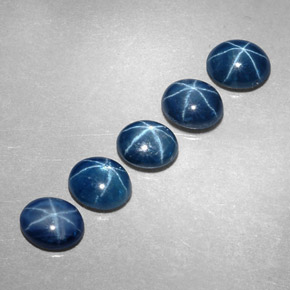 3.03 ct Blue Star Sapphire Stone, Natural Star Sapphire in Oval Cabochon Shape for Sale