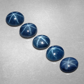 Star Sapphire Gemstone in 5.2 x 4.2 mm Size for Sale, Star Sapphire Stone in Blue Color