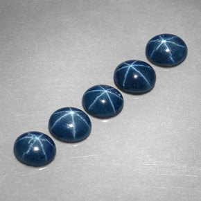 2.76 ct Blue Star Sapphire Stone, Natural Star Sapphire in Oval Cabochon Shape for Sale