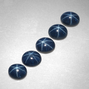 3.05 ct Blue Star Sapphire Stone, Natural Star Sapphire in Oval Cabochon Shape for Sale