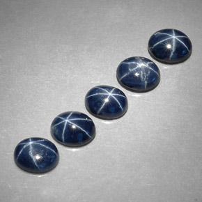 2.63 ct Blue Star Sapphire Gemstone, Star Sapphire Gem in Oval Cabochon Shape for Sale.
