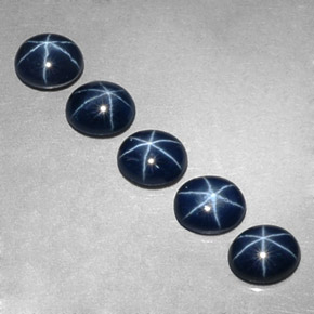 3.26 ct Blue Star Sapphire Gemstone, Star Sapphire Gem in Oval Cabochon Shape for Sale.