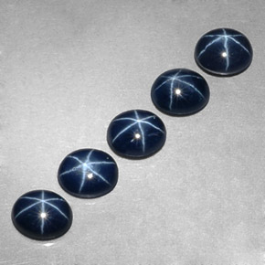 3.26 ct Blue Star Sapphire Stone, Natural Star Sapphire in Oval Cabochon Shape for Sale