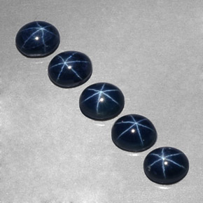 4.13 ct Blue Star Sapphire Gemstone, Star Sapphire Gem in Oval Cabochon Shape for Sale.