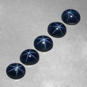 4.13 ct Blue Star Sapphire Stone, Natural Star Sapphire in Oval Cabochon Shape for Sale