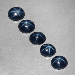 3.79 ct Blue Star Sapphire Gemstone, Star Sapphire Gem in Oval Cabochon Shape for Sale.