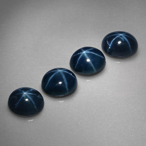 2.66 ct Blue Star Sapphire Stone, Natural Star Sapphire in Oval Cabochon Shape for Sale