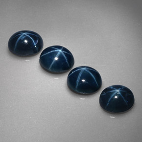 Star Sapphire Gemstone in 5.2 x 4.2 mm Size for Sale, Star Sapphire Stone in Blue Color