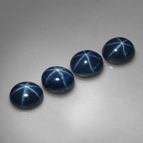 Star Sapphire Gemstone in 5.2 x 4.2 mm Size for Sale, Star Sapphire Stone in Blue Color