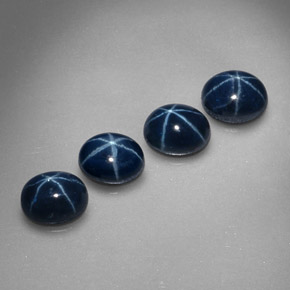 2.62 ct Blue Star Sapphire Stone, Natural Star Sapphire in Oval Cabochon Shape for Sale