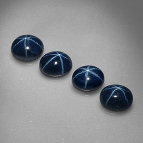 Star Sapphire Gemstone in 5.3 x 4.2 mm Size for Sale, Star Sapphire Stone in Blue Color