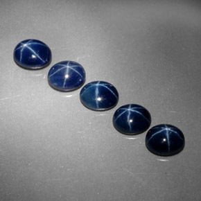 3.28 ct Blue Star Sapphire Stone, Natural Star Sapphire in Oval Cabochon Shape for Sale