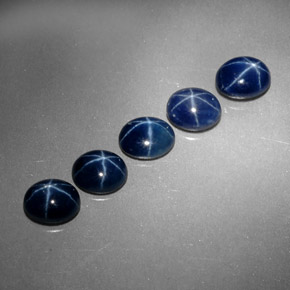 Star Sapphire Gemstone in 5.3 x 4.2 mm Size for Sale, Star Sapphire Stone in Blue Color
