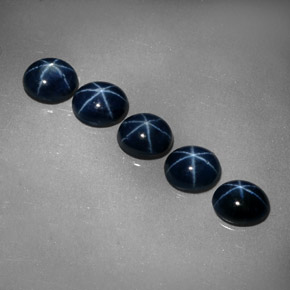 3.30 ct Blue Star Sapphire Stone, Natural Star Sapphire in Oval Cabochon Shape for Sale