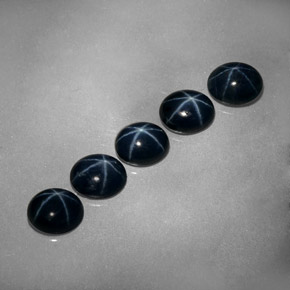 3.36 ct Blue Star Sapphire Gemstone, Star Sapphire Gem in Oval Cabochon Shape for Sale.