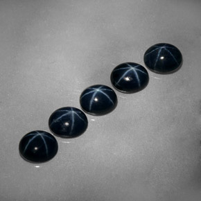 Star Sapphire Gemstone in 5.2 x 4.2 mm Size for Sale, Star Sapphire Stone in Blue Color