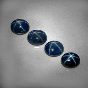 2.50 ct Blue Star Sapphire Stone, Natural Star Sapphire in Oval Cabochon Shape for Sale
