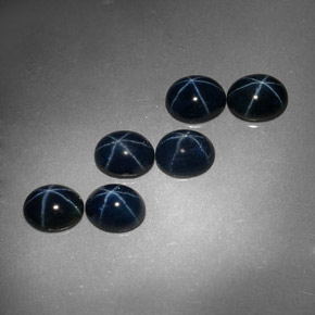 3.24 ct Blue Star Sapphire Gemstone, Star Sapphire Gem in Oval Cabochon Shape for Sale.