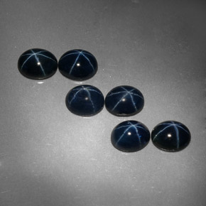3.24 ct Blue Star Sapphire Stone, Natural Star Sapphire in Oval Cabochon Shape for Sale