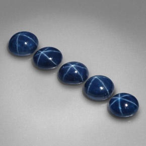 3.61 ct Blue Star Sapphire Gemstone, Star Sapphire Gem in Oval Cabochon Shape for Sale.