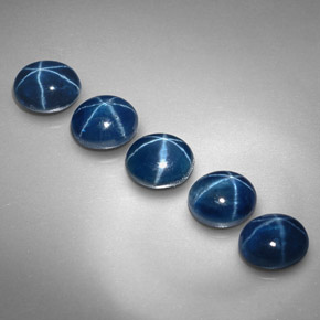3.61 ct Blue Star Sapphire Stone, Natural Star Sapphire in Oval Cabochon Shape for Sale