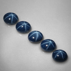 3.39 ct Blue Star Sapphire Stone, Natural Star Sapphire in Oval Cabochon Shape for Sale