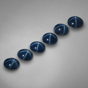 3.39 ct Blue Star Sapphire Gemstone, Star Sapphire Gem in Oval Cabochon Shape for Sale.