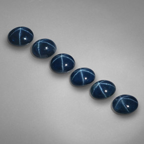 3.39 ct Blue Star Sapphire Stone, Natural Star Sapphire in Oval Cabochon Shape for Sale