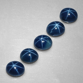 3.76 ct Blue Star Sapphire Stone, Natural Star Sapphire in Oval Cabochon Shape for Sale