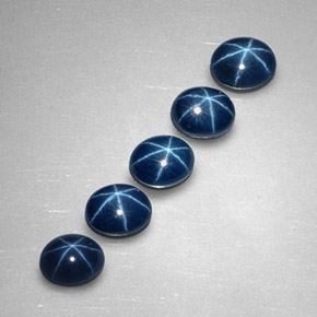 3.28 ct Blue Star Sapphire Stone, Natural Star Sapphire in Oval Cabochon Shape for Sale