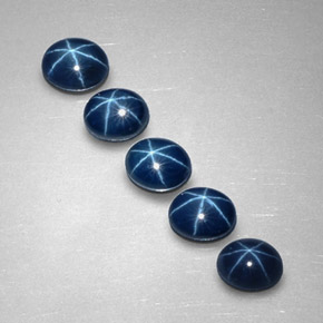 Star Sapphire Gemstone in 5.3 x 4.2 mm Size for Sale, Star Sapphire Stone in Blue Color