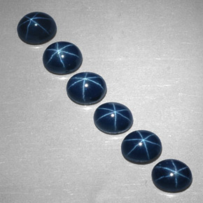 Star Sapphire Gemstone in 5.2 x 4.1 mm Size for Sale, Star Sapphire Stone in Blue Color