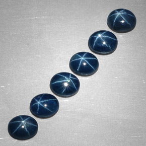 4.33 ct Blue Star Sapphire Stone, Natural Star Sapphire in Oval Cabochon Shape for Sale