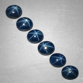 Star Sapphire Gemstone in 5.3 x 4.2 mm Size for Sale, Star Sapphire Stone in Blue Color