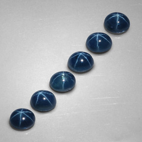 5.01 ct Blue Star Sapphire Stone, Natural Star Sapphire in Oval Cabochon Shape for Sale