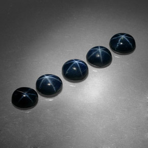 Star Sapphire Gemstone in 5.2 x 4.2 mm Size for Sale, Star Sapphire Stone in Blue Color