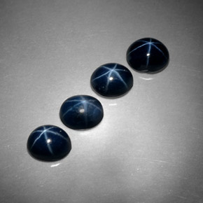 Star Sapphire Gemstone in 5.2 x 4.2 mm Size for Sale, Star Sapphire Stone in Blue Color