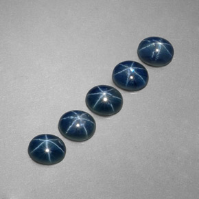 3.07 ct Blue Star Sapphire Stone, Natural Star Sapphire in Oval Cabochon Shape for Sale
