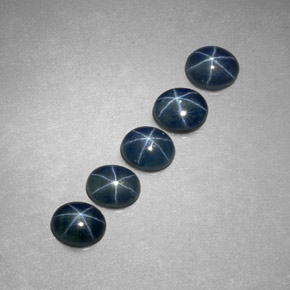 2.88 ct Blue Star Sapphire Stone, Natural Star Sapphire in Oval Cabochon Shape for Sale