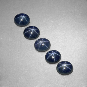 3.26 ct Blue Star Sapphire Gemstone, Star Sapphire Gem in Oval Cabochon Shape for Sale.