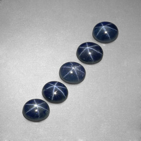 3.26 ct Blue Star Sapphire Stone, Natural Star Sapphire in Oval Cabochon Shape for Sale