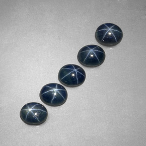 3.28 ct Blue Star Sapphire Stone, Natural Star Sapphire in Oval Cabochon Shape for Sale