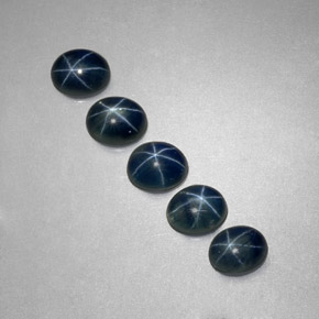 Star Sapphire Gemstone in 5.2 x 4.2 mm Size for Sale, Star Sapphire Stone in Blue Color