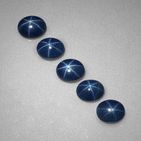 2.87 ct Blue Star Sapphire Stone, Natural Star Sapphire in Oval Cabochon Shape for Sale