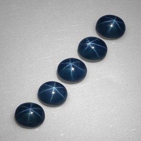4.28 ct Blue Star Sapphire Gemstone, Star Sapphire Gem in Oval Cabochon Shape for Sale.