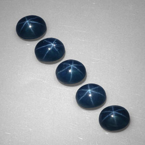4.28 ct Blue Star Sapphire Stone, Natural Star Sapphire in Oval Cabochon Shape for Sale