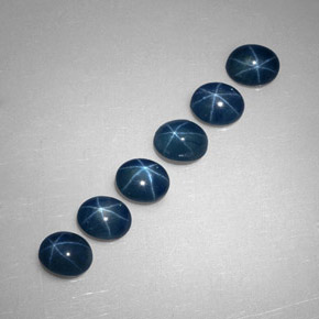 3.76 ct Blue Star Sapphire Gemstone, Star Sapphire Gem in Oval Cabochon Shape for Sale.